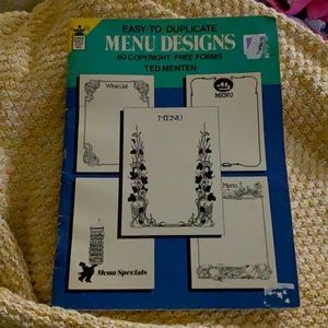 Easy-to-Duplicate Menu Designs: 60 Copyright-Free Forms 1986